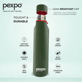 Pexpo Bosco Hot & Cold Water Bottle 900 ML Green
