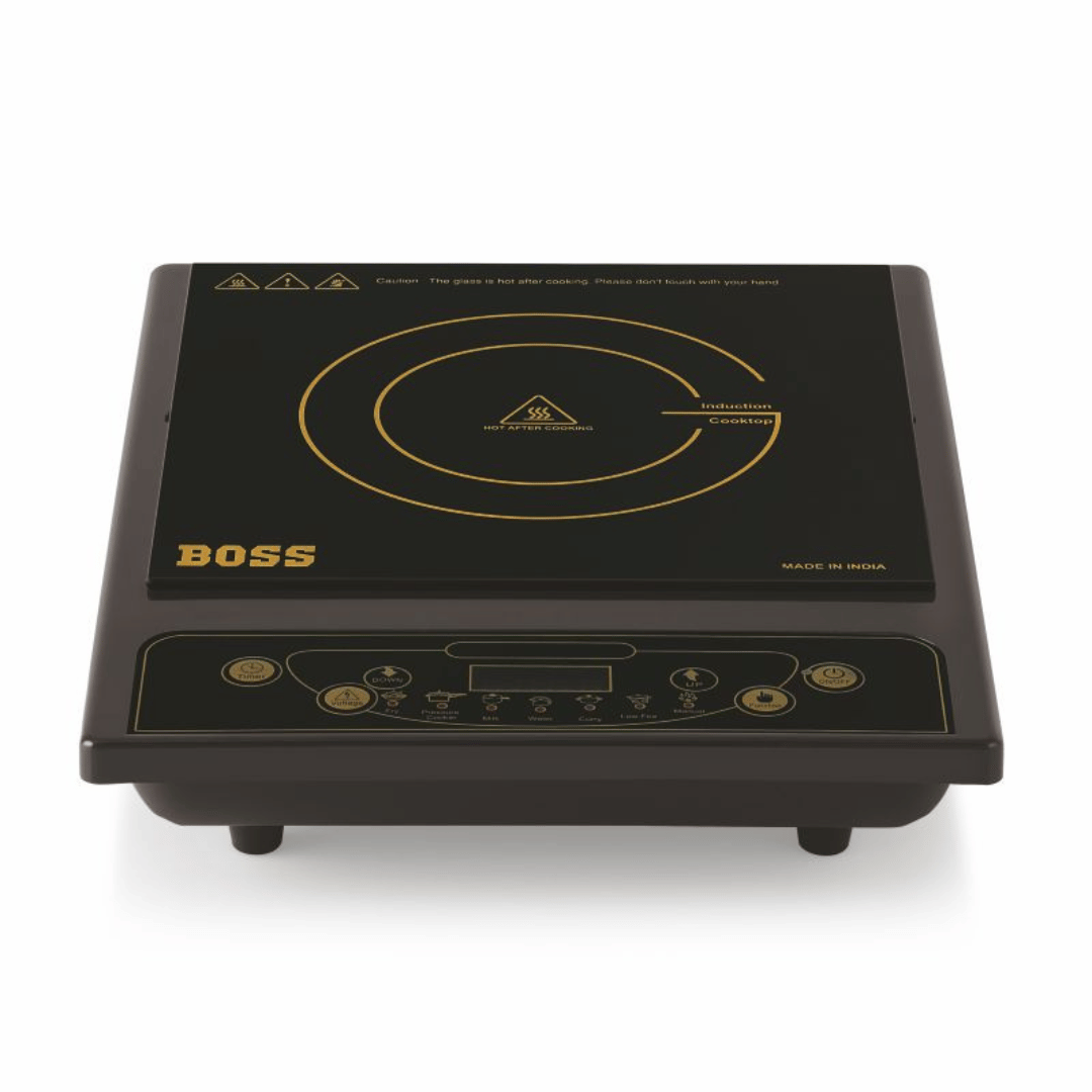 Boss Chefmax 1600 Watts Induction Cooktop With Preset Menu Options (B535)
