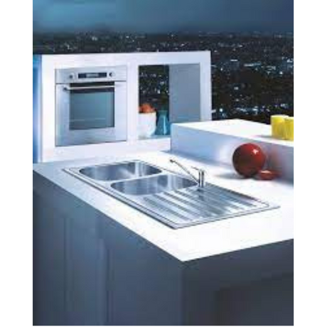 Franke ADRIAN 621TRENDY (1160x510/46x20) Stainless Steel 0.8mm EUROPEAN SATIN FINISH Double Bowl with Drain Board Sink 101.0258.710
