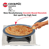 Hawkins 28 cm Ceramic Nonstick Tava, Granite Griddle ICT28