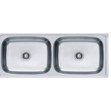 Franke 620 X GRAND (1204x504/48x20)  Stainless Steel 0.8mm European Satin Finish Double Bowl with Drain Board Sink 101.0153.141
