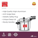 Prestige 8L Nakshtra Svachh Aluminium Inner Lid Pressure Cooker (10742)