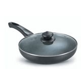 Prestige 28cm Omega Deluxe Granite Plus Nonstick Round Base Fry Pan with Glass Lid (36309)