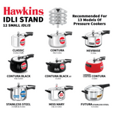 Hawkins Mini Idli Stand - 12 Mini Idlis For 3 Litre and bigger Pressure Cooker, Aluminium, ID12S