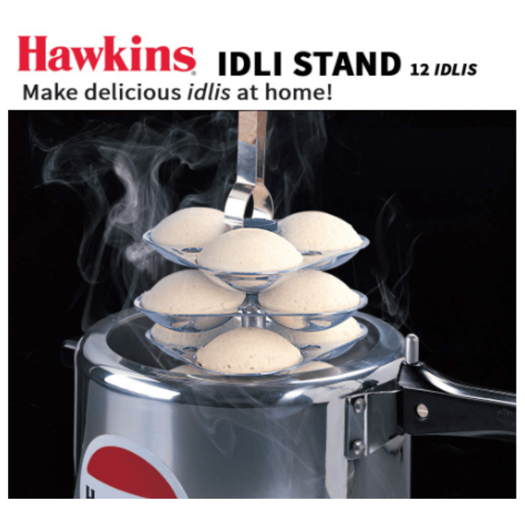 Hawkins Idli Stand - 12 Idlis, For 5 Litre and bigger Pressure Cooker, ID12L