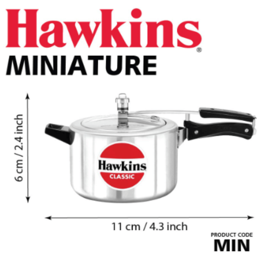 Hawkins Miniature Cooker, Toy Cooker for Kids, Mini Cooker, Silver MIN