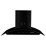 Faber Premia 3D Plus IND HC SC BK 90 Auto Clean Wall Mounted Chimney  1298m3/hr Suction power Black Filterless Touch & Gesture Control