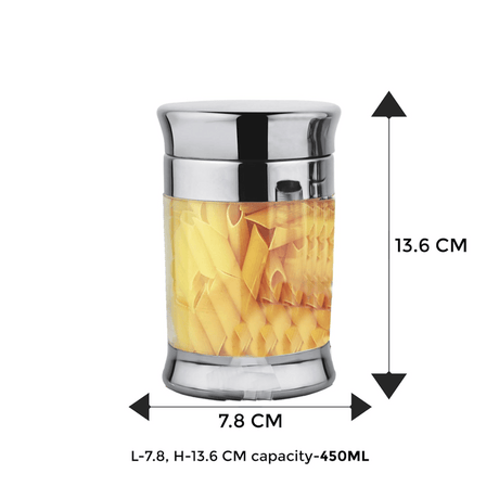 JVL Stainless Steel Fusion Option Canister  450ml (Foc-1)