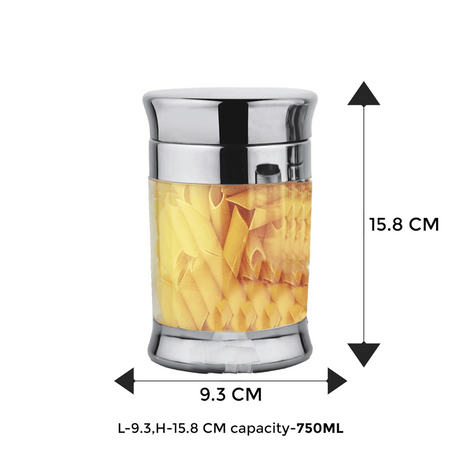 JVL Stainless Steel Fusion Option Canister 750ml (Foc-2)