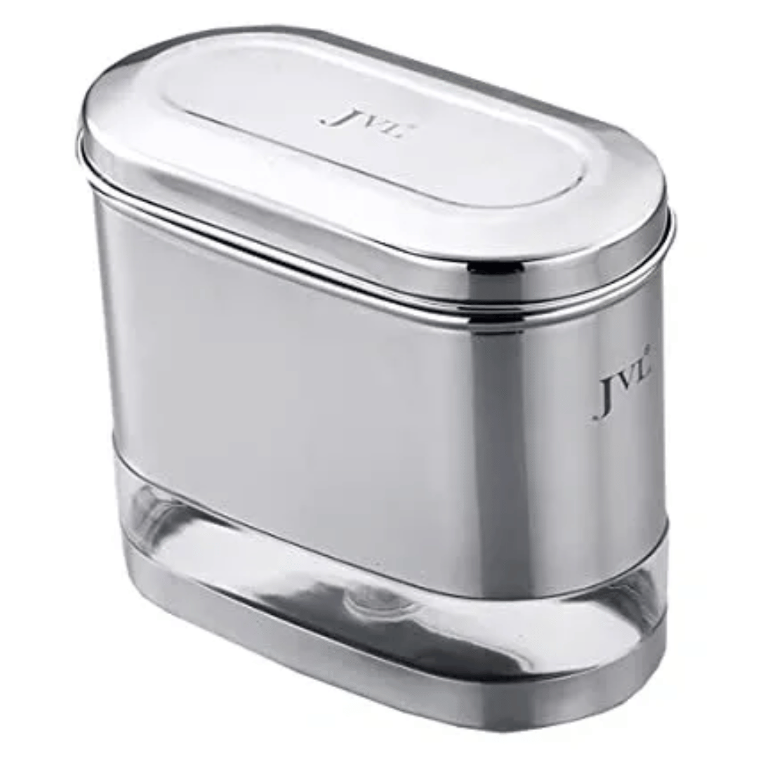 JVL Stainless Steel Galaxy Clear Canister with Unbreakable Steel Lid 2 Litre (GC-1)