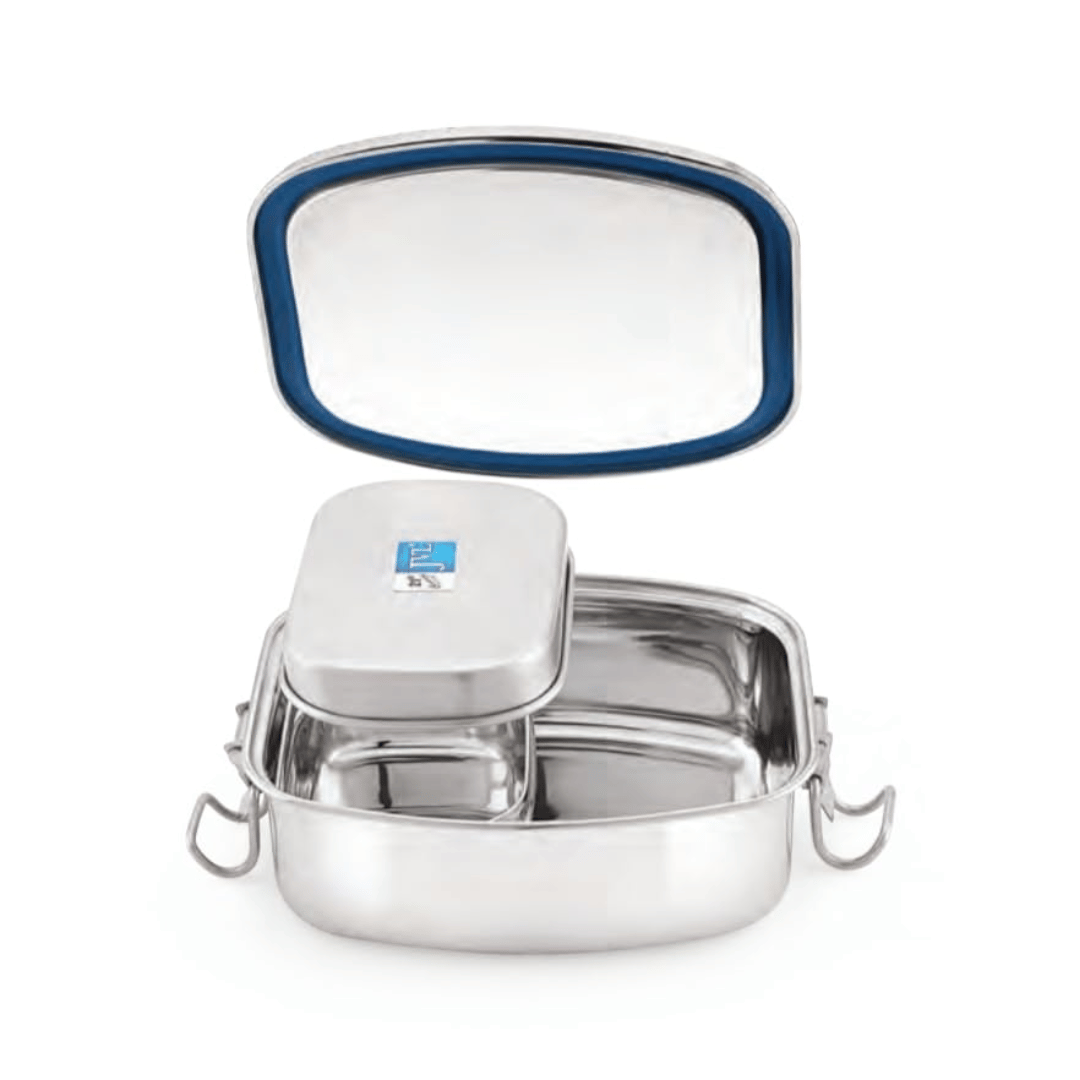 JVL Stainless Steel Elite Leakproof Lunch Box With Small Container 500ml (ELP-1C)

