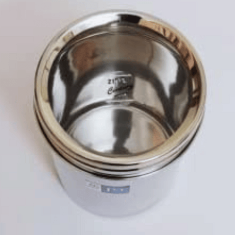 JVL Stainless Steel 450ml Vintage Clear Air Tight Canister With See Through Lid (VCC -1) 