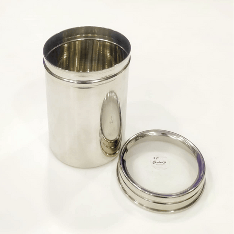 JVL Stainless Steel 1250ml Vintage Clear Air Tight Canister With See Through Lid (VCC-3) 