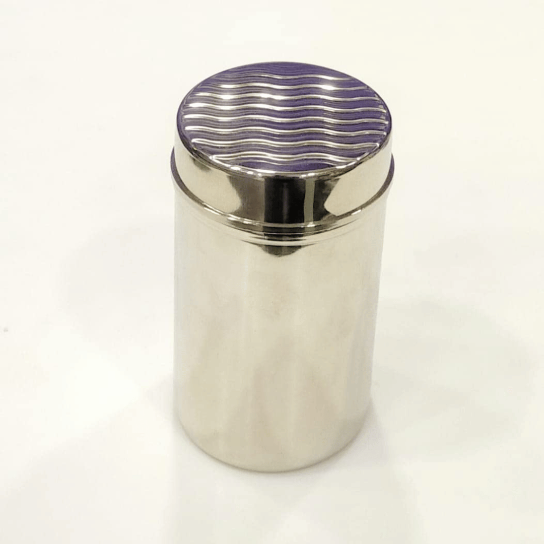 JVL Stainless Steel 450ml Vintage Designer Air Tight Canister With See Through Lid (VDC-1) 