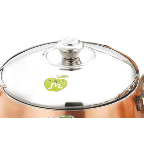 JVL Stainless Steel 850ml Opus Pot Handi Full Copper With Lid & Handle (OP-1 FC) 
