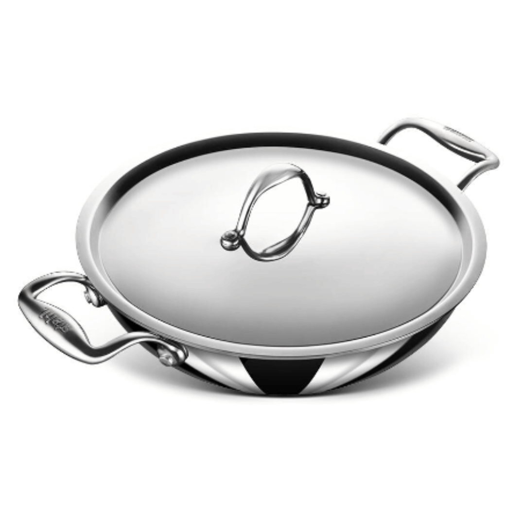 Stahl 5.1 L Capacity Stainless Steel, Non-stick, Induction Bottom Kadhai, 6330