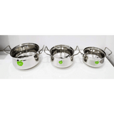 2200ml Opus Pot Handi Plain With Lid & Handle 3 Pcs Set


