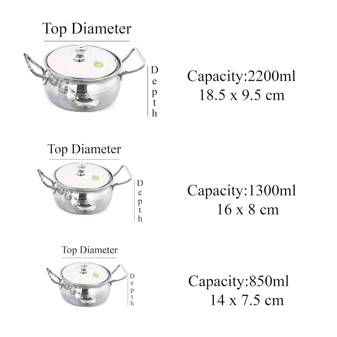 JVL Stainless Steel 850ml