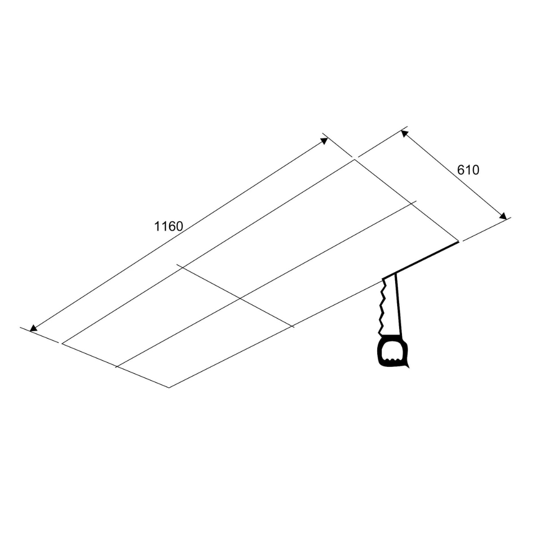 Glen CH 1010 Ceiling Hood 120cm