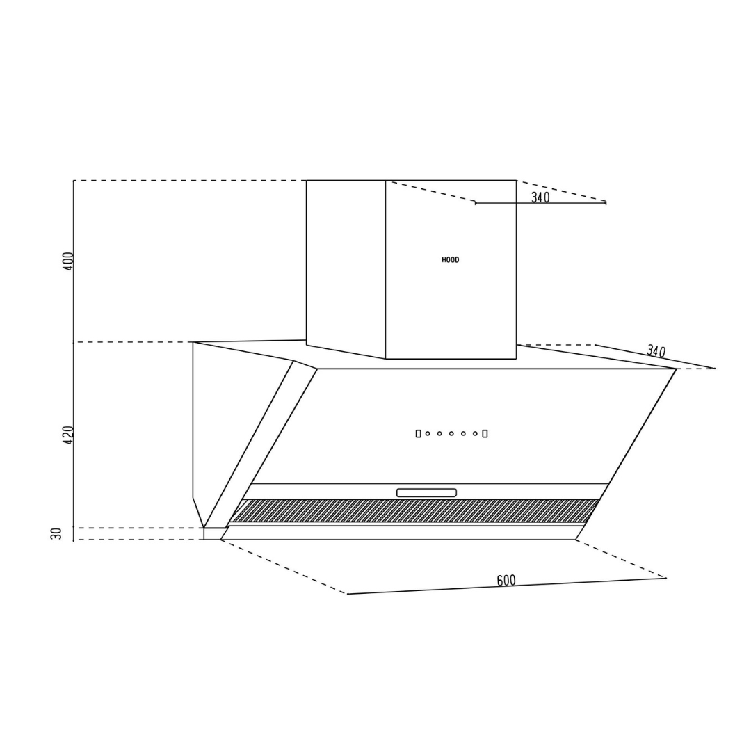 Glen CH 6064 BL MS AC 60cm Auto Clean