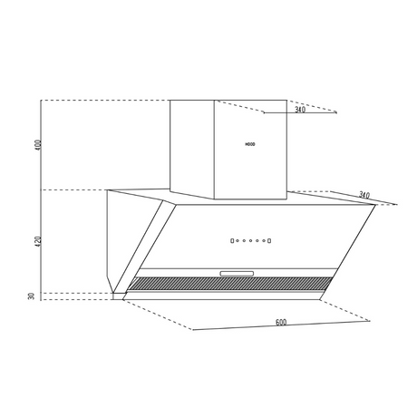 Glen CH 6064 BL MS AC 60cm Auto Clean