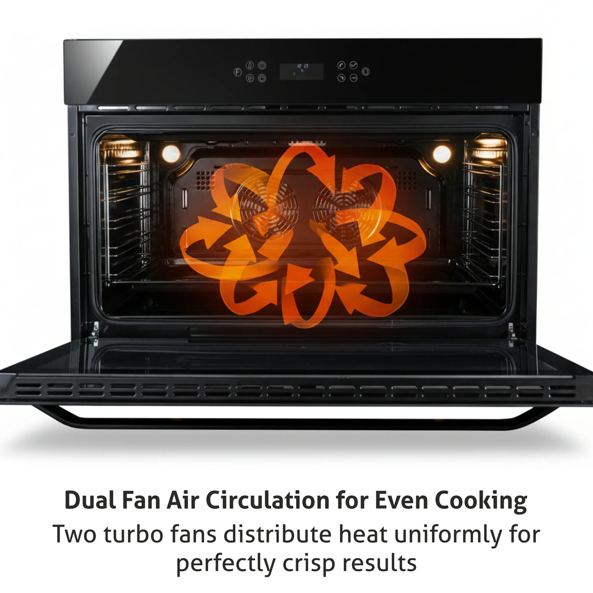 Built-in Air Fryer Oven 90L with Turbo Fan 12 Functions Touch Control (BO-655AFT90)