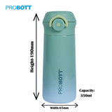 Swiss 350ml Stainless Steel Double Wall Vacuum Flask for Kids (3-5 Yrs) – Hot & Cold Water Bottle, Green | PB 350-09
