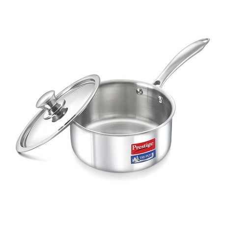 Prestige Tri Ply Sauce Pan With Lid (160 mm)