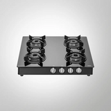 KAFF CBP 58 4B AI Black Tempered Glass Auto Ignition Cooktop