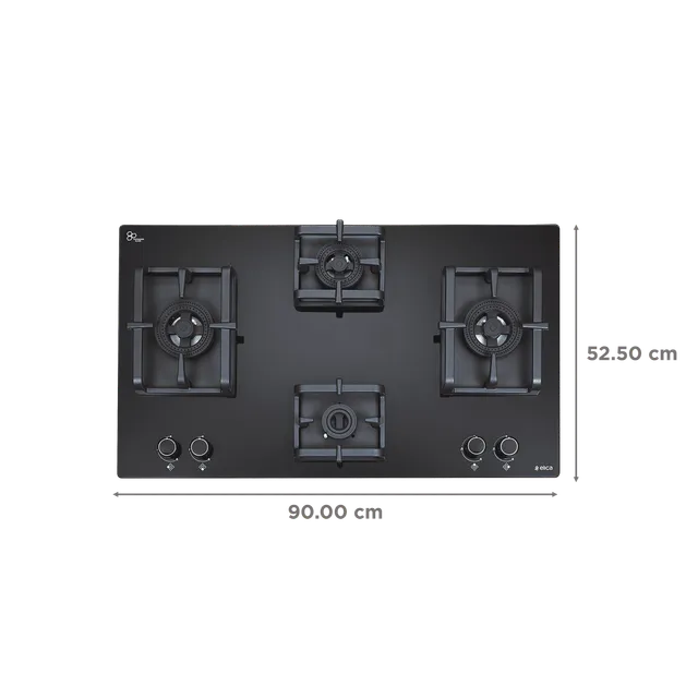 FLEXI DFS PRO AB 4B 91 DX Toughened Glass, Auto Ignition Fully Sealed 4 Burners
