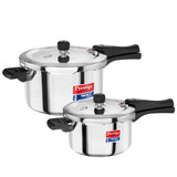 Prestige Tri-Ply Svachh Outer Lid Pressure Cooker Combi Pack 20733