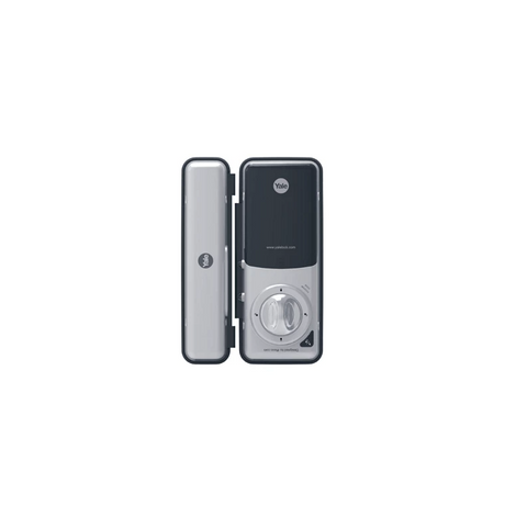 Yale YDG 413A GL Biometric Smart Glass Door Lock, Mirror Finish