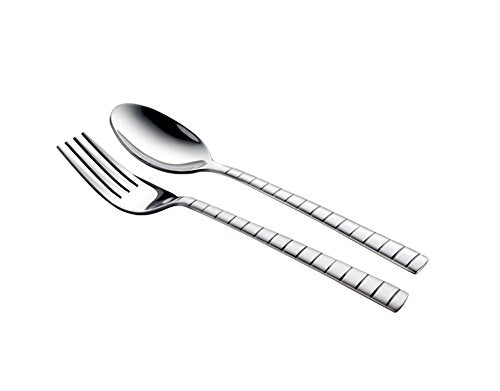 Shapes Zack Stainless Steel Spoons & Forks Set of 12 Pcs ( 6 Dinner Spoons & 6 Dinner Fork )