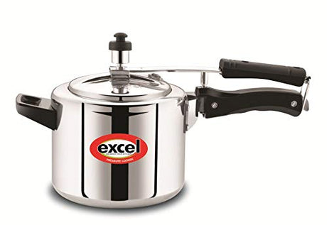 EXCEL 1.5 LITRE ALUMINIUM ISI PRESSURE COOKER WITH INNER LID
