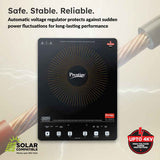Sleeq 2300W Induction Cooktop with 7 Preset Indian Menus, 4kV Surge Protection & Soft Touch Controls