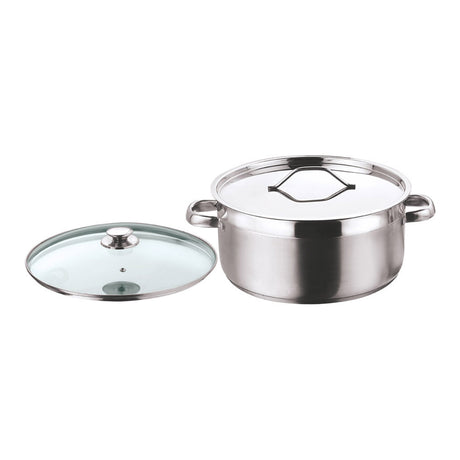 Vinod Two Tone saucepot (Aluminium Sandwich Bottom) (26, 7.2L)