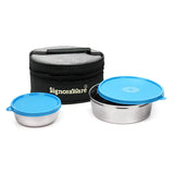Signoraware Classic Steel Lunch Box Colurs Red, Blue, English Green