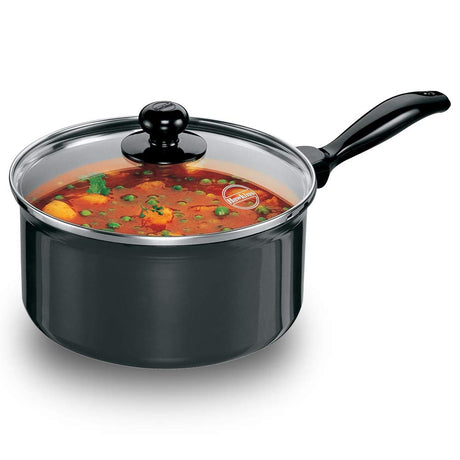 HAWKINS FUTURA 3 L NON-STICK ALUMINIUM SAUCE PAN WITH GLASS LID 20 CM : NS30G