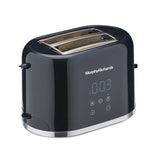 Windsor Series Digital Pop-up Toaster, 800W, 2 Slice with Touch Display, 8 Browning Levels, Reheat & Defrost – Black