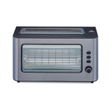 Crystal Crysp 900W Pop-up Toaster, 2 Slice Capacity, Transparent Glass with 6 Browning Controls – Easy Storage & Cleaning