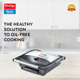 PEG 1.0 Electric Grill 1500 W with Detachable Oil Collector (Silver and Black)