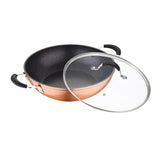 Bergner Infinity Chefs Aluminium Kadai with Lid(BG-1091B)