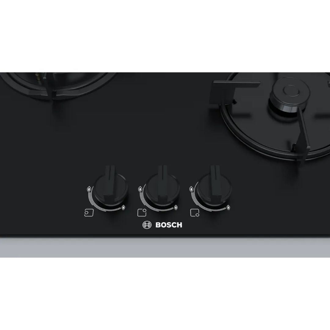 Bosch Series 4 PNC6B6B10I Gas hob 60 cm Tempered Glass Black FFD