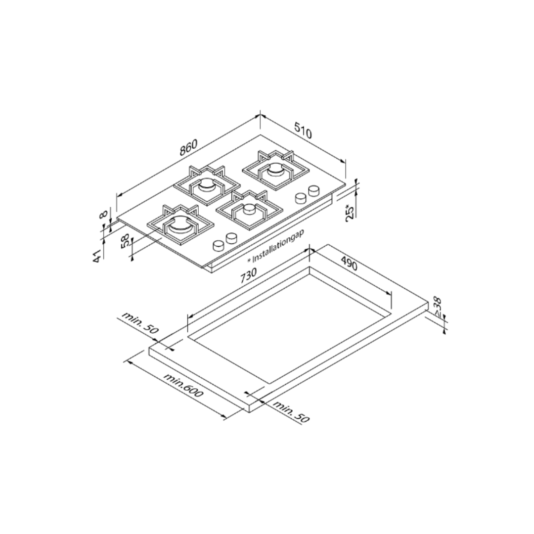 Blaupunkt By Hettich 5GH 85BB490