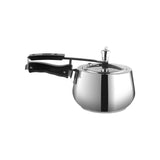 Vinod 3 Litre Europa Pressure Cooker 18/8 Stainless Steel Handi Shape Inner Lid