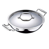 Bergner Argent Stainless Steel Wok with Lid 26 Cm (BG-6348)