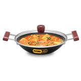 Hawkins 2 Litre Futura Hard Anodised Deep Fry Pan, With Glass Lid, Black, AD20G