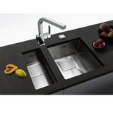 Franke Stainless Steel Sink PEAK SOTTOTOP PKX 110-45 480x450 BLACK SATIN FINISH 122.0157.731