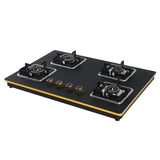 Shine Gold Four Burner Gas Stove/Hob Top Auto Ignition