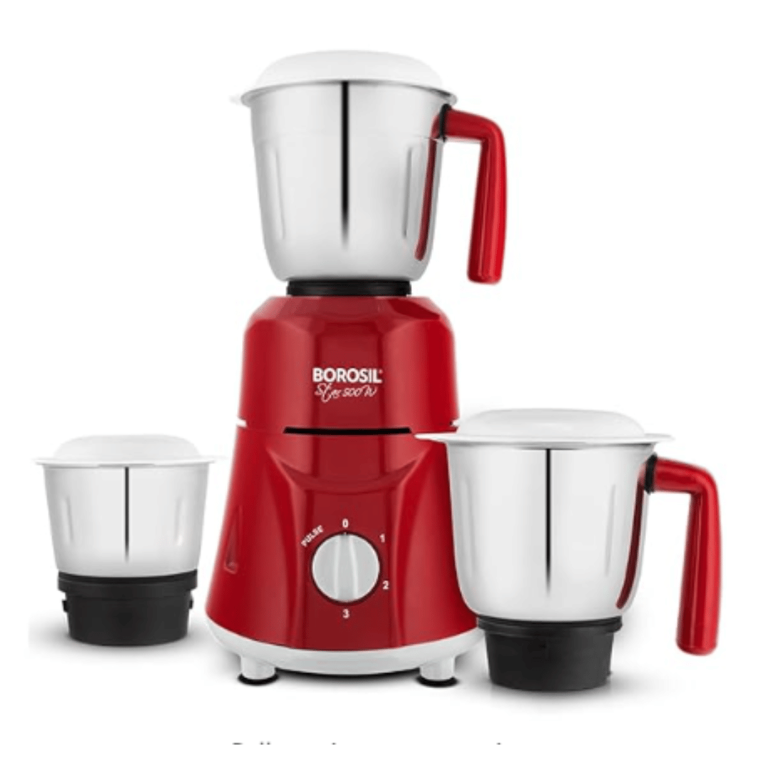 Borosil STAR 500 W - MAROON MIXER GRINDER HAMG500W24